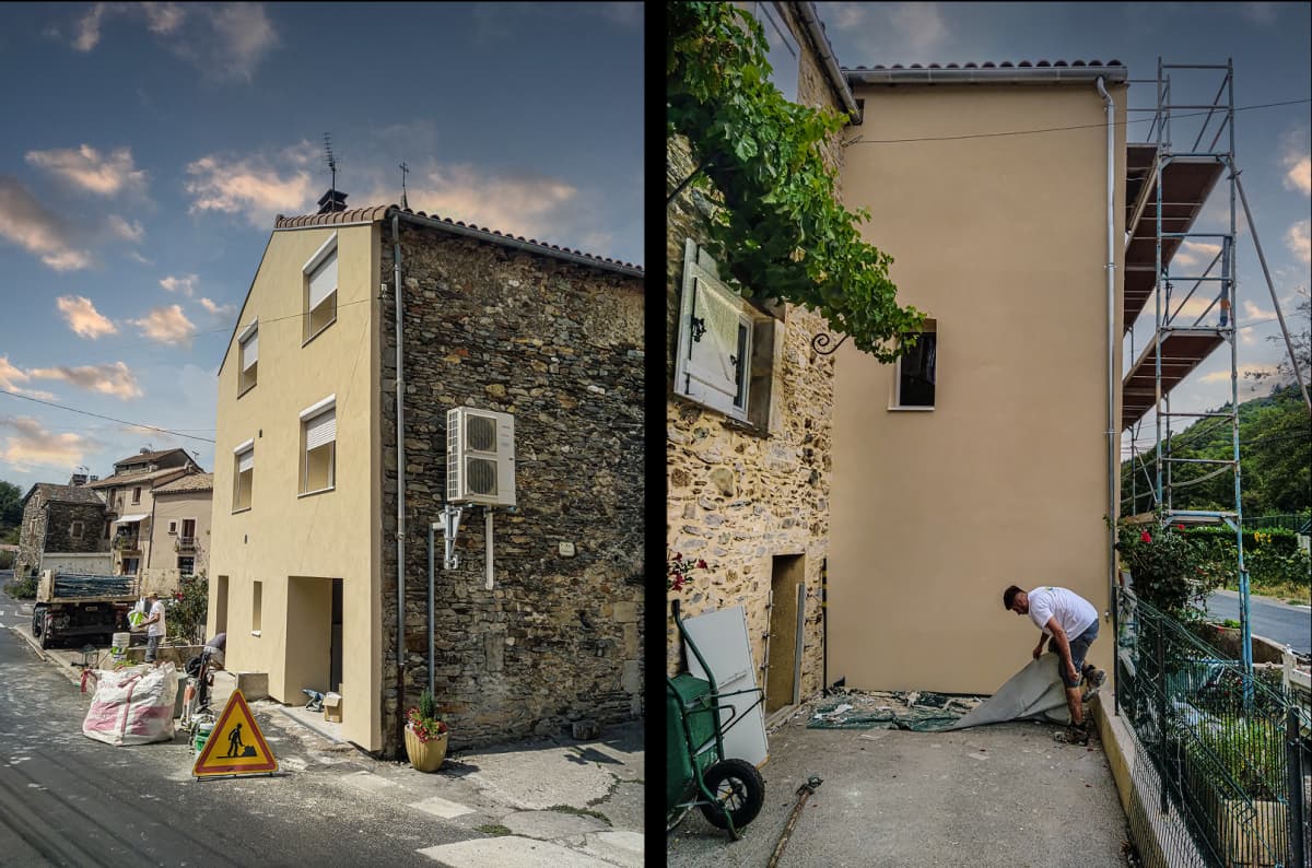 Travaux de rénovation maçonnerie - ravalement de façade